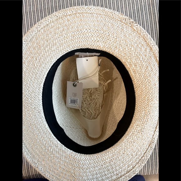 Brixton Let’s III Fedora Straw Hat Tan /Black - Picture 4 of 5